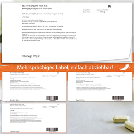 NOW Foods, alus raugs, Saccharomyces cerevisiae, 454 g vegāns pulveris, laboratoriski pārbaudīts, bez sojas, bez ĢMO, veģetārs