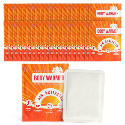 BRAMBLE 40 sildoši plāksteri mugurai, kaklam, kaklam, pleciem - sildoši spilventiņi, muguras sildītāji - sāpju plāksteri menstruācijām (8 stundu sildīšana)