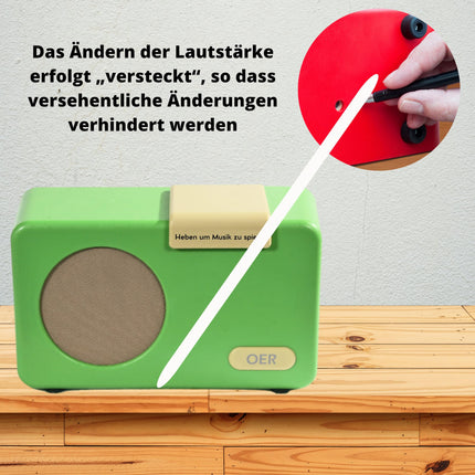 OER mūzikas atskaņotājs (demences radio) Mūzikas kaste demences pacientiem, senioru radio ar ērtu lietošanu, īpaši senioriem ar Alcheimera slimību, dāvana cilvēkiem ar demenci, demences līdzeklis