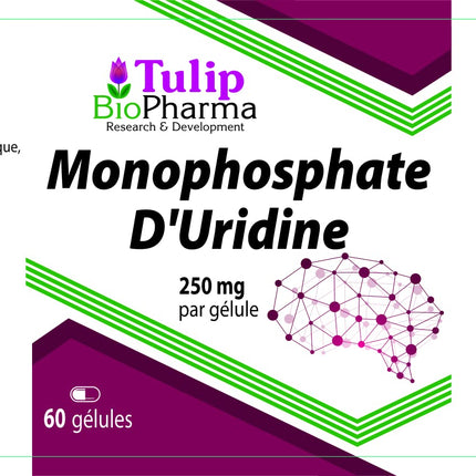 Uridīna monofosfāts 250 mg 60 kapsulas, laboratoriski pārbaudītas, nootropiskas