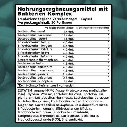 Primal Harvest ® Biotics - 30 kapsulas - 15 baktēriju celmi - 80 miljardi CFU + inulīns un dzīvās kultūras - laboratoriski pārbaudītas - zarnās šķīstošās kapsulas