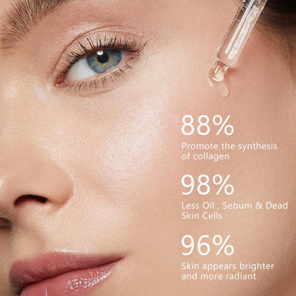 Niacinamīds 10% + cinks 1% 30ml, seruma hialuronskābes serums pret grumbām sejas serums, mitrinošs sejas ādas kopšanas serums, mitrinošs sejas serums