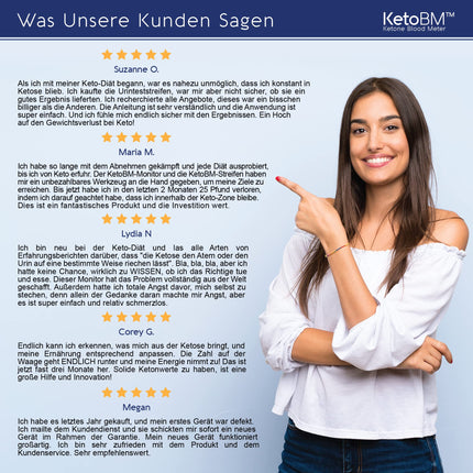 KetoBM asins ketonvielu mērītāja komplekts keto diētas testēšanai – pilnīgs ketonvielu testēšanas komplekts ar ketonvielu monitoru, keto strēmelītēm, iespiešanās ierīci un lancetēm