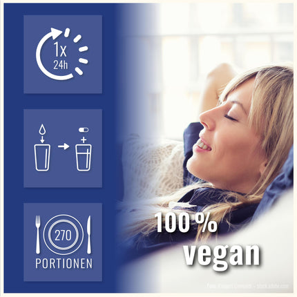 GABA kapsulas ar augstu devu – 500 mg vienā kapsulā – 270 kapsulas pa 500 mg katra – vegāns – gamma aminosviestskābe – GABA augsta deva – 100% dabīgs, bez piedevām – pašu ražots