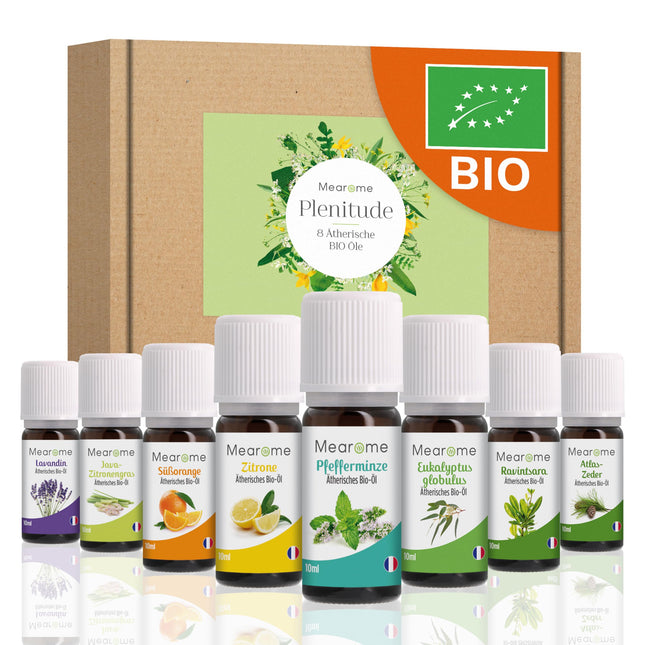 ĒTERISKO EĻĻU KOMPLEKTS BIOLOĢISKI sertificēta smaržu eļļa Tīra 100% dabīga, Aroma difuzors Ravintsara Lavendīna Piparmētru eļļa Citrona Eikalipta eļļa Saldā apelsīna eļļa Aromterapijas dāvanu ideja Masāžas eļļas Dāvanu komplekts