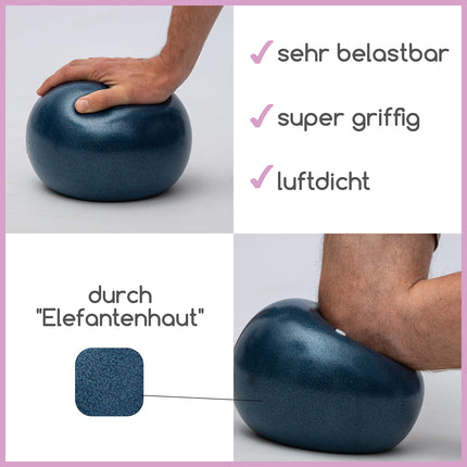 beneyu ® neslīdoša un īpaši viegla mīksta Pilates bumba - vingrošanas bumba maza - 23 cm + vingrinājumi