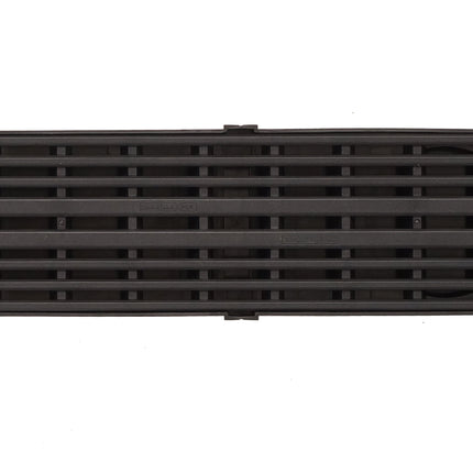 10 m drenāžas kanāls modulārajai sistēmai A15 98 mm, komplektā ar plastmasas režģi, Black Line