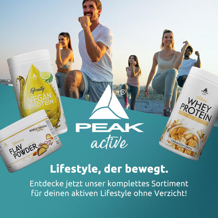 PEAK Yummy Flav pulveris - 250 g Cēla marcipāna garša | 50 porcijas | Aromatizēšanas pulveris saldināšanai gandrīz bez kalorijām un pievienota cukura | ar inulīnu un gremošanas enzīmu laktāzi | vegāns