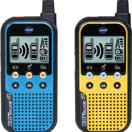 VTech KidiTalkie – 4-in-1 bērnu rācija ar LCD displeju, spēlēm, balss mainītāju, emocijzīmēm un daudz ko citu – bērniem vecumā no 4 līdz 12 gadiem
