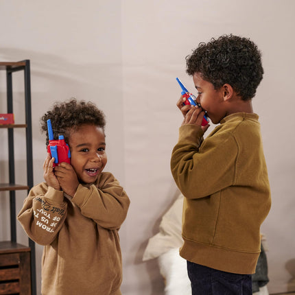 Jada Toys Marvel Spidey rācija (2 gab.) bērniem no 4 gadu vecuma - radioaparāti Marvel Spidey un viņa superdraugiem, darbības rādiuss līdz 100 m, ar trokšņu slāpēšanu