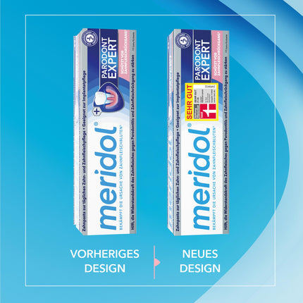 meridol zobu pasta Parodont Expert 75 ml - Zobu pastai piemīt antibakteriāla iedarbība un tā atbalsta smaganu dabisko dzīšanas procesu