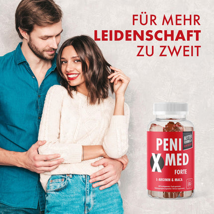 Penixmed gumijas lācīši | Mīlestība, iekāre un kaislība | aktīvam vīrietim | Maxi iepakojums ar 60 želejkonfektēm 3x
