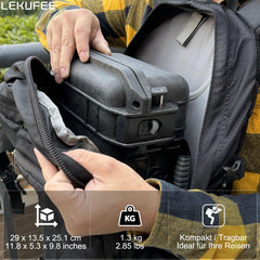LEKUFEE ūdensnecaurlaidīgs ceļojumu futrālis DJI Mini 4 Pro/3 Pro/3 dronam, Fly More Combo, RC 2/RC-N2 tālvadības pultij un piederumiem (tikai pārnēsāšanas futrālis)