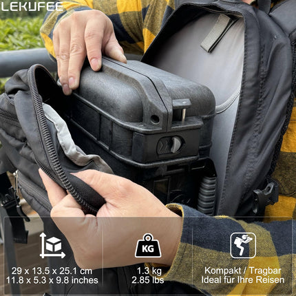 LEKUFEE ūdensnecaurlaidīgs ceļojumu futrālis DJI Mini 4 Pro/3 Pro/3 dronam, Fly More Combo, RC 2/RC-N2 tālvadības pultij un piederumiem (tikai pārnēsāšanas futrālis)