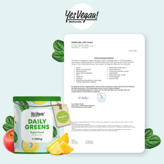 Daily Greens superēdiena pulveris (300 grami) alternatīva Athletic Greens | Vitamīni, minerālvielas, vegānu olbaltumvielas un šķiedrvielas | Smūtijs