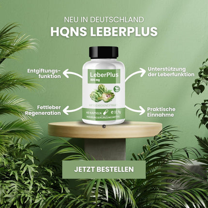 LiverPlus kapsulas – dabisks atbalsts aknu darbībai | Augstas devas aknu kopšana ar garšaugiem un barības vielām | pret taukainām aknām | Metabolisms | Vegānu kapsulas