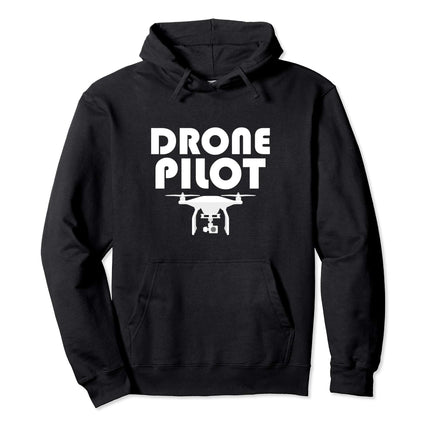Gudrs drona pilots Smieklīgs dronu cienītāju džemperis ar kapuci
