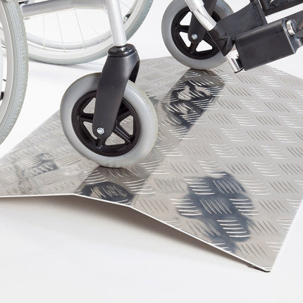 "Ramp People" tilta sliekšņa rampa ratiņkrēsliem, 4–10 cm augsta, sliekšņa tilts, tilta rampa, ratiņkrēslu rampa no alumīnija (4 cm)