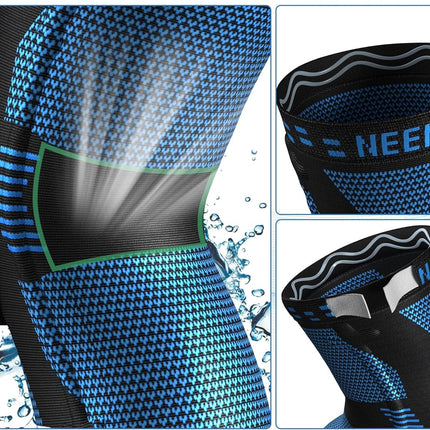 NEENCA Kniestütze, Komprimierte Kniebandage mit Patella Gel Pads & Feder Seitenstabilisatoren, Medizinischer Knieschützer für Laufen, Meniskusriss, Arthritis, Gelenkschmerzlinderung, ACL, Erholung