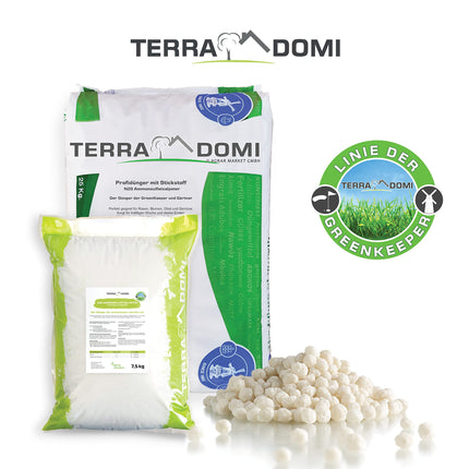 Turbo Fast Green 25 kg zāliena mēslojums pavasarim un vasarai I N26 slāpekļa mēslojums I Ideāli piemērots karstuma stresa gadījumā I Veselīgs, zaļš zāliens, pateicoties augšanas spurtam | Mēslojums zālieniem, ziediem, augļiem un dārzeņiem