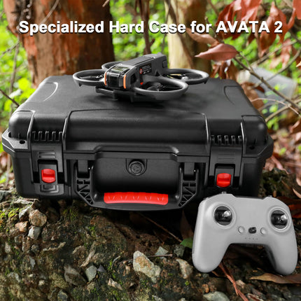 Uvafly Avata 2 cietais futrālis, ūdensnecaurlaidīga soma DJI Avata 2 Fly More Combo dronam, ceļojumu uzglabāšanas soma RC Motion 3, FPV tālvadības pults 3 piederumi (3 piemērotas brillēm)