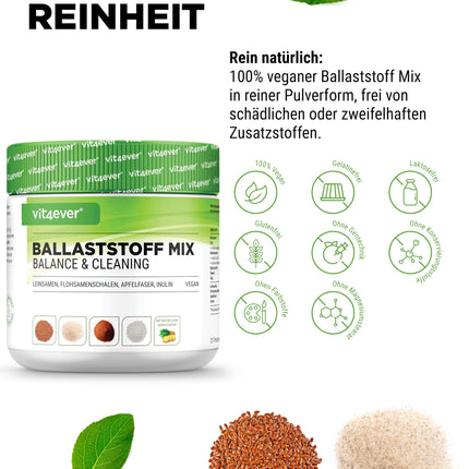 Šķiedrvielu kombinācija - 400 g pulvera ar psyllium sēklām, inulīnu (prebiotiku), ābolu šķiedrvielām, linsēklām - Augsts šķiedrvielu saturs - Vegāns - Ar dabīgu ananāsu garšu - Augstākās kvalitātes