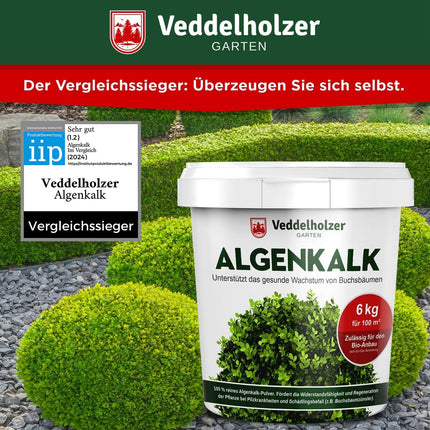 UZVARĒTĀJS 09/2020 Veddelholzer 6 kg organiskais aļģu kaļķis 100% tīrs pulveris no jūraszālēm stiprina buksusa izturību un atjaunošanos pret buksusa kodēm Buksusa mēslojums Dabīgais mēslojums aerosols