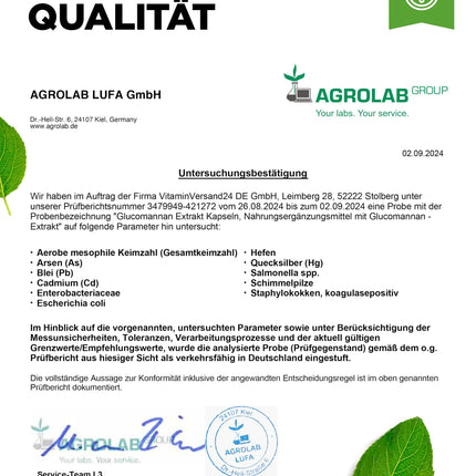 Glikomanāns no konjaka saknes - 240 kapsulas - augsta deva ar 4200 mg dienā - optimizēta ar hromu - vegāns