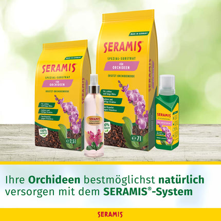 Seramis Vital Food orhidejām, 200 ml – Mēslojums optimālai orhideju augšanai, šķidrs mēslojums ar praktisku dozēšanas palīglīdzekli 4,5 x 4,5 x 17,6 cm, dzeltens