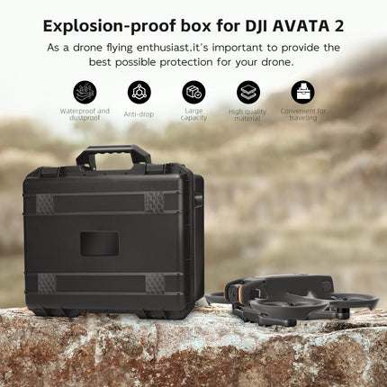REYGEAK drona maciņš DJI Avata 2 I Compact I divslāņu I ūdensizturīgs - pārnēsāšanas maciņš DJI Avata 2 Fly More Combo komplektam, drona maciņa un aksesuāri automašīnām un pārgājieniem