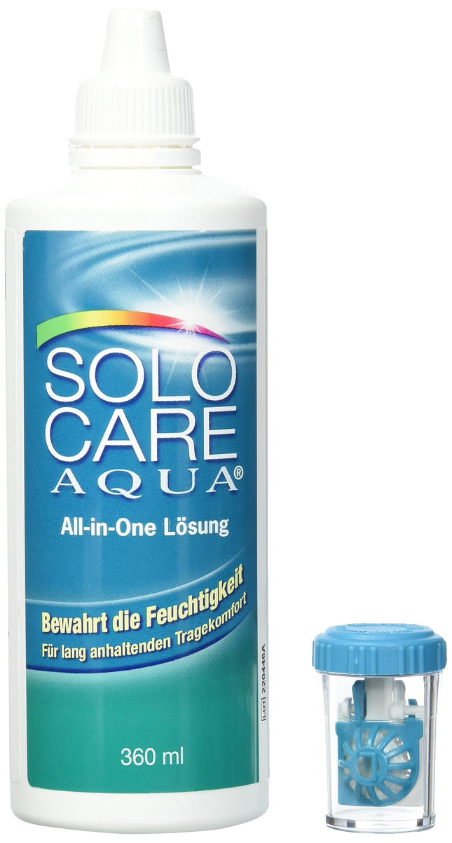 Solocare Aqua kopšanas līdzekļu sistēmas iepakojums (4 x 360 ml) mīkstajām kontaktlēcām | 360 ml (4 iepakojums)