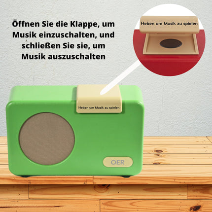 OER mūzikas atskaņotājs (demences radio) Mūzikas kaste demences pacientiem, senioru radio ar ērtu lietošanu, īpaši senioriem ar Alcheimera slimību, dāvana cilvēkiem ar demenci, demences līdzeklis