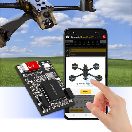 BT Nano 3 Bluetooth FC konfigurācijas modulis — bezvadu lidojuma kontrolieris ESC Betaflight konfigurācijas rīks FPV dronu komplektam (2 gab.)