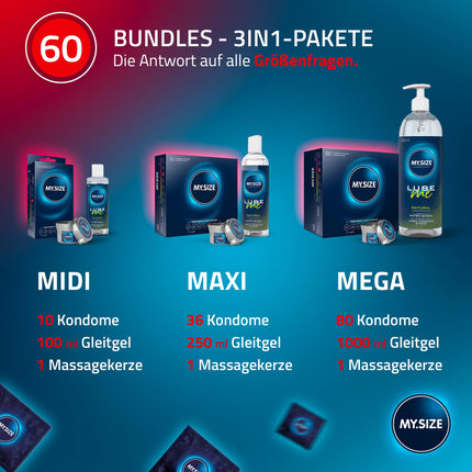 MY.SIZE klasiskie prezervatīvi 5. izmērs I Platums 60 mm I 36 gabali, liels iepakojums I Premium prezervatīvi, īpaši plāni I Reālistiski, īpaši plāni prezervatīvi I Plāni 0,07 mm sieniņu biezums I Vegāniski prezervatīvi I Prezervatīvi vīriešiem