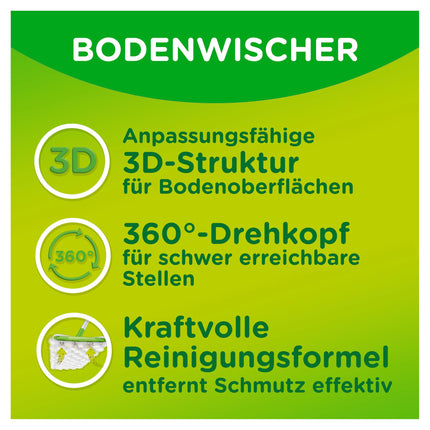 Swiffer grīdas mops ar 102 sausām grīdas lupatām savāc netīrumus un tos notur (+3 mitras grīdas lupatiņas kā parauga iepakojums)