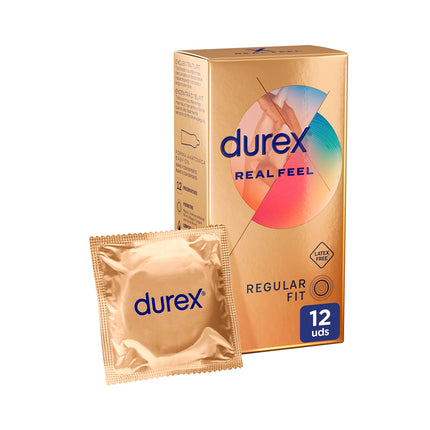 Durex FEEL REAL SENSITIVE 12 gabaliņi, caurspīdīgi, viens izmērs