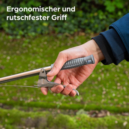 Praknu metāla atkritumu knaibles - Stabils un izturīgs atkritumu satvērējs 95 cm - Ideāli piemērots mājām un dārzam - Ergonomisks rokturis - Nav nepieciešams noliekties