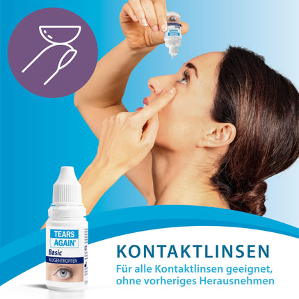 ATKAL ASARAS 15 ml Pamata acu pilieni sausām un nogurušām acīm, hialuronskābe 0,2%, acu pilieni acu mitrināšanai