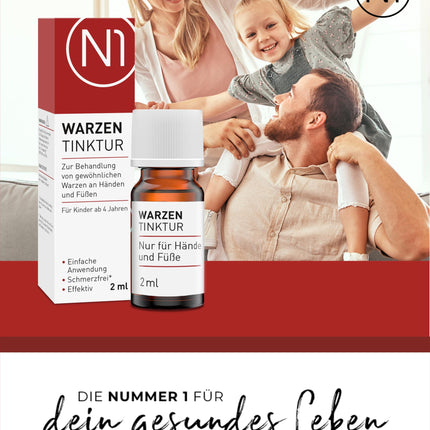 N1 kārpu tinktūra 2 ml - efektīvs kārpu noņemšanas līdzeklis [medicīniska ierīce] - viegli lietojams un nesāpīgs - tikai reizi nedēļā - ideāls līdzeklis pret kārpām, varžacīm un parastajām kārpām