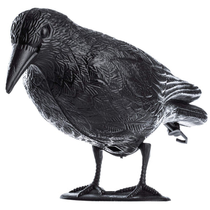 KADAX Black Raven, baložu atbaidītājs un baložu atbaidītājs no plastmasas, putnu atbaidītājs, dabiska kaitēkļu apkarošana, aizsardzība pret kaitinošiem putniem