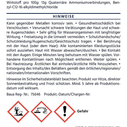 HANSE PRO ūdensgultu kondicionieris, 250 ml I Ūdensgulta I Kondicionieris I Kopšana I Tīrīšana I Aizsardzība I Kondicionieris I Piemērots visām ūdensgultām (1 x 250 ml)