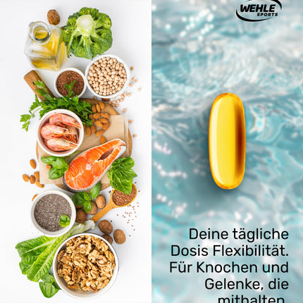 Omega 3 kapsulas augstā devā - 300 zivju eļļas kapsulas ar 2000 mg (1000 mg EPA un 500 mg DHA) vienā dienas devā - Omega-3 taukskābes bez E vitamīna - Rūpīgi attīrītas un iegūtas ilgtspējīgā zvejā