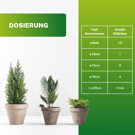 Greenyp 50x universāls mēslojums zaļajiem augiem mēslojuma stienīši visiem zaļajiem augiem, istabas augiem un balkona augiem I ilgtermiņa mēslojums NPK mēslojums ar papildu dzelzi un 3 mēnešu mēslošanas spēku