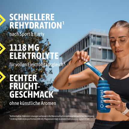Hydraid Hydration Helper® CITRONS – Elektrolītu pulveris ar 1118 mg elektrolītiem labākai ūdens absorbcijai sporta laikā un ātrai atjaunošanās procesam – 25 nūjiņas ar citrona garšu
