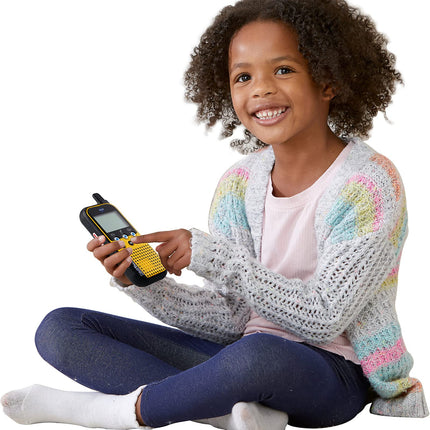 VTech KidiTalkie – 4-in-1 bērnu rācija ar LCD displeju, spēlēm, balss mainītāju, emocijzīmēm un daudz ko citu – bērniem vecumā no 4 līdz 12 gadiem