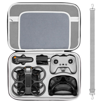 FPVtosky Avata 2 soma DJI Avata 2 piederumiem, cieta soma DJI Avata 2 Fly More Combo ierīcei, kas paredzēta DJI Goggles 3/RC Motion 3/FPV tālvadības pultij 3, akumulatora uzlādes stacija, Avata 2 piederumi