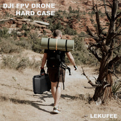 LEKUFEE ūdensnecaurlaidīgs korpuss DJI FPV Explorer Combo/DJI Goggles Integra/DJI Goggles 2/Goggles V2/DJI FPV Motion Controller/DJI RC Motion 2 un piederumiem (TIKAI pārnēsāšanas soma) (nav paredzēta DJI AVATA)