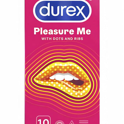 Durex caurspīdīgs lateksa prezervatīvs "Love Sex Pleasure Me", 10 gabali