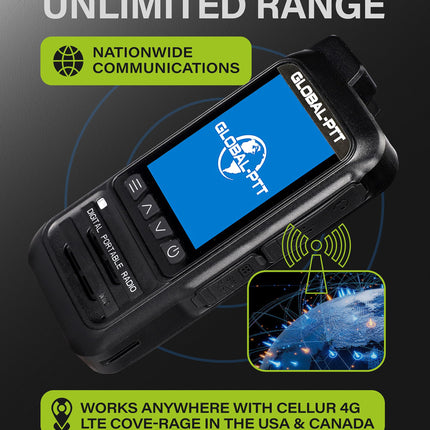 2 globālu rāciju komplekts ar SIM kartēm - rokas PoC divvirzienu rācijas ar neierobežotu darbības rādiusu - uzlādējamas PTT rācijas, lai runātu pa mobilo radio, liela darbības rādiusa (G0)