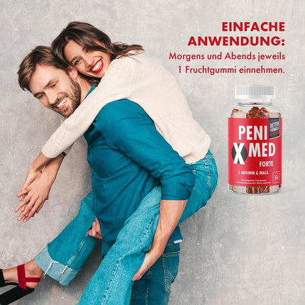 Penixmed gumijas lācīši | Mīlestība, iekāre un kaislība | aktīvam vīrietim | Maxi iepakojums ar 60 želejkonfektēm 3x